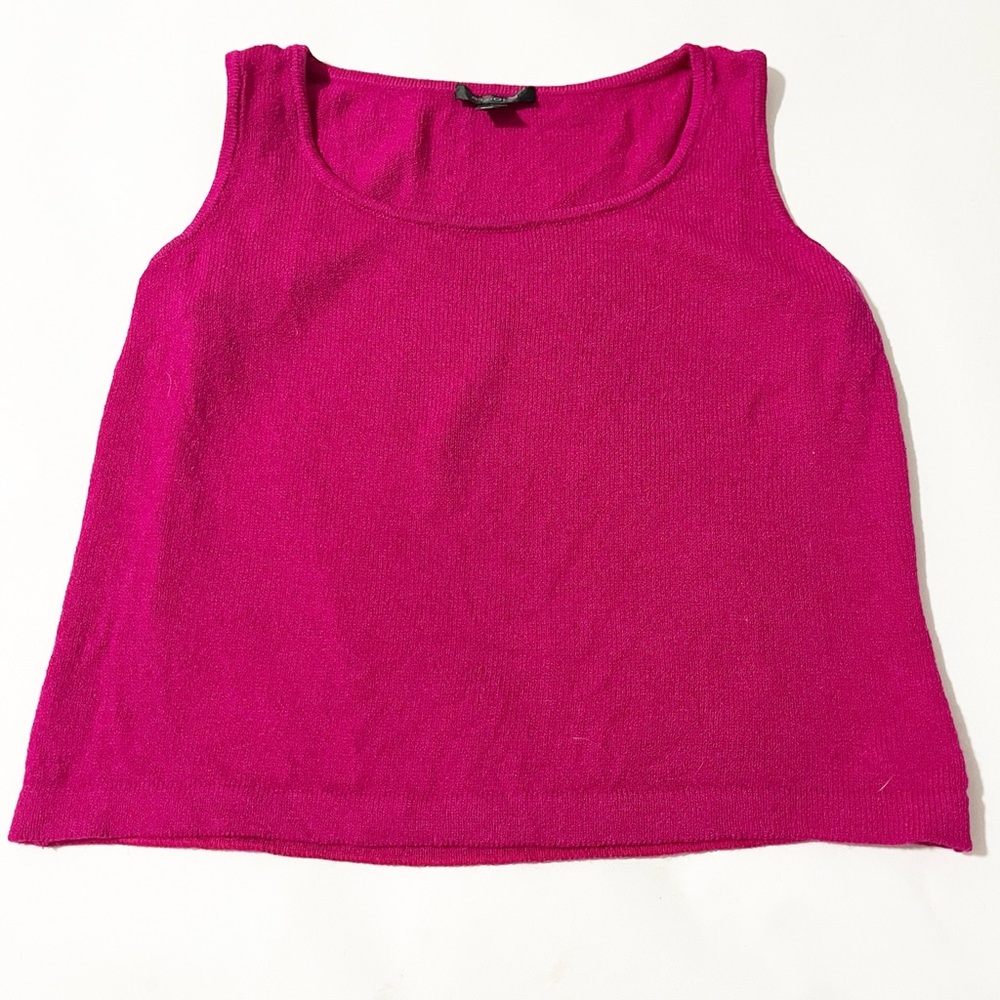 St John Fuschia Sweater Tank S